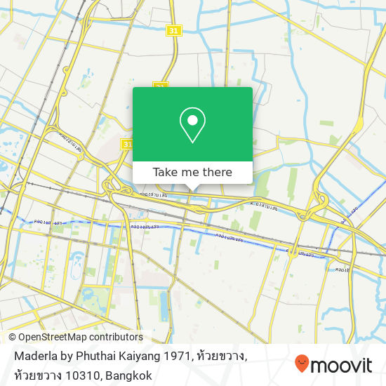 Maderla by Phuthai Kaiyang 1971, ห้วยขวาง, ห้วยขวาง 10310 map