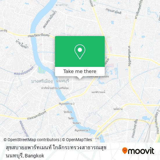 สุขสบายอพาร์ทเมนท์ ใกล้กระทรวงสาธารณสุข นนทบุรี map