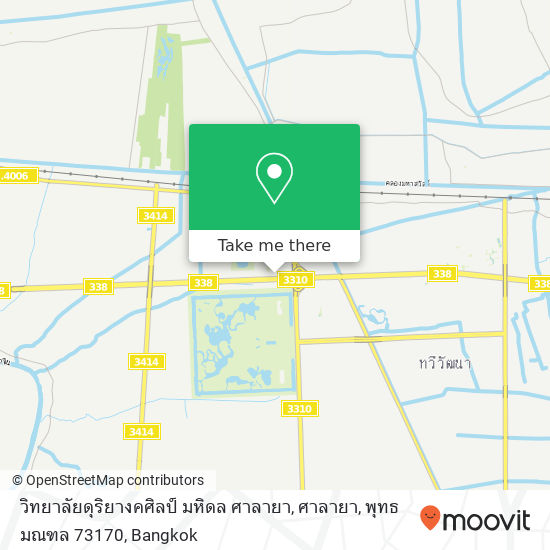 วิทยาลัยดุริยางคศิลป์ มหิดล ศาลายา, ศาลายา, พุทธมณฑล 73170 map