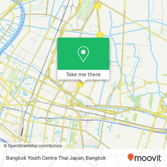 Bangkok Youth Centre Thai-Japan map
