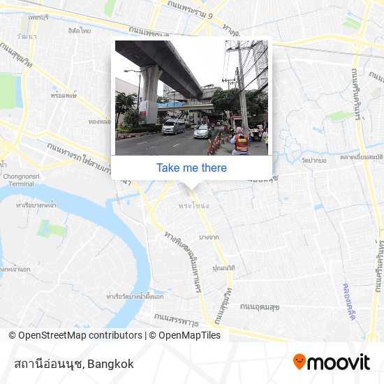 สถานีอ่อนนุช map