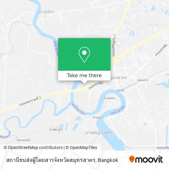 สถานีขนส่งผู้โดยสารจังหวัดสมุทรสาคร map