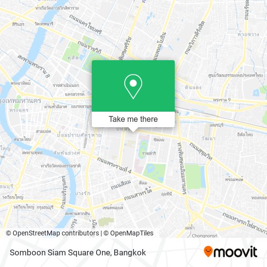 Somboon Siam Square One map