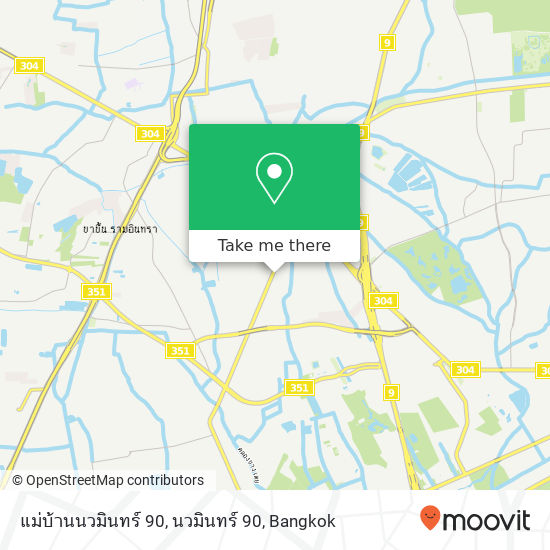 แม่บ้านนวมินทร์ 90, นวมินทร์ 90 map