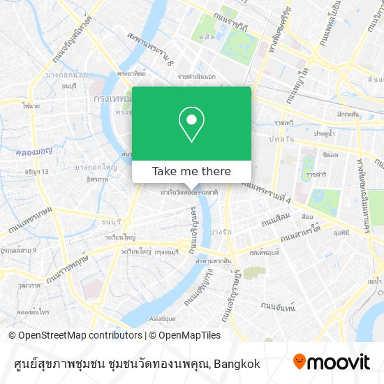 ศูนย์สุขภาพชุมชน ชุมชนวัดทองนพคุณ map