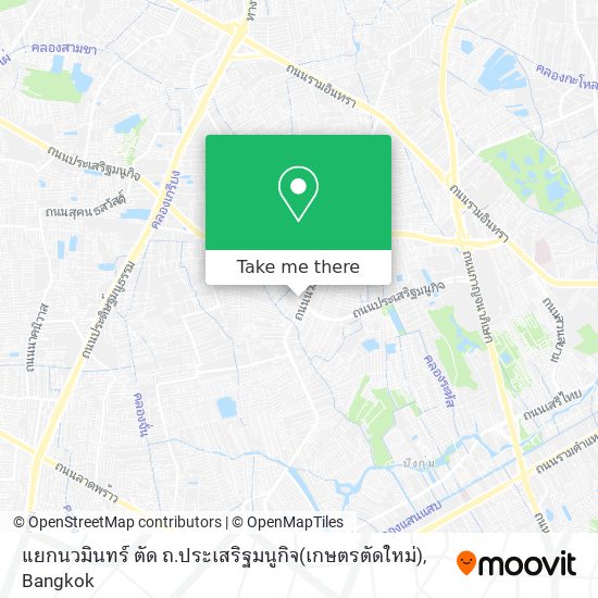 แยกนวมินทร์ ตัด ถ.ประเสริฐมนูกิจ(เกษตรตัดใหม่) map