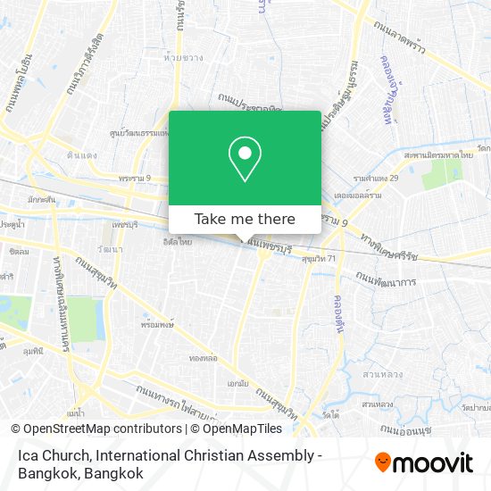 Ica Church, International Christian Assembly - Bangkok map