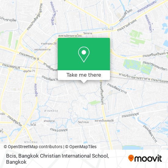 Bcis, Bangkok Christian International School map