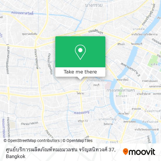 ศูนย์บริการผลิตภัณฑ์หมอมวลชน จรัญสนิทวงศ์ 37 map