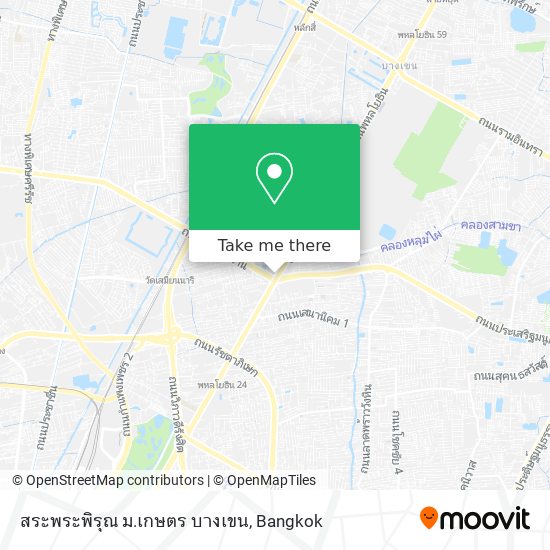 สระพระพิรุณ ม.เกษตร บางเขน map