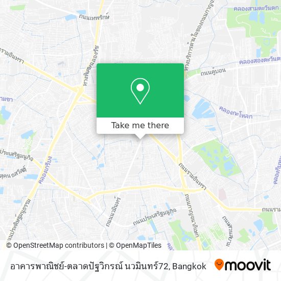 อาคารพาณิชย์-ตลาดปัฐวิกรณ์ นวมินทร์72 map