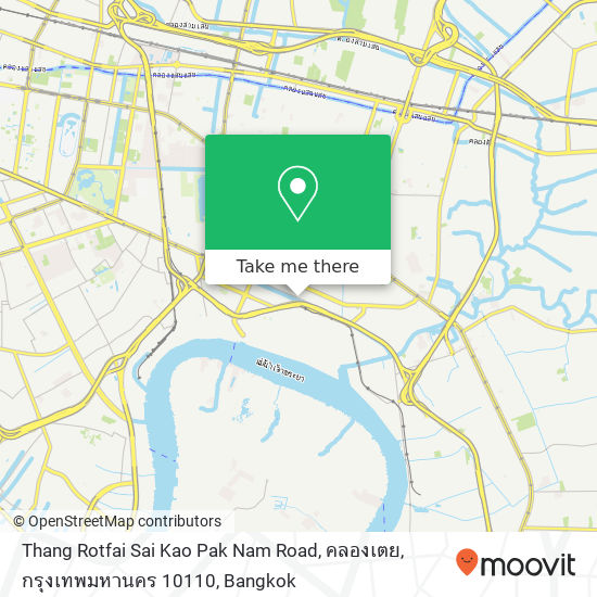Thang Rotfai Sai Kao Pak Nam Road, คลองเตย, กรุงเทพมหานคร 10110 map