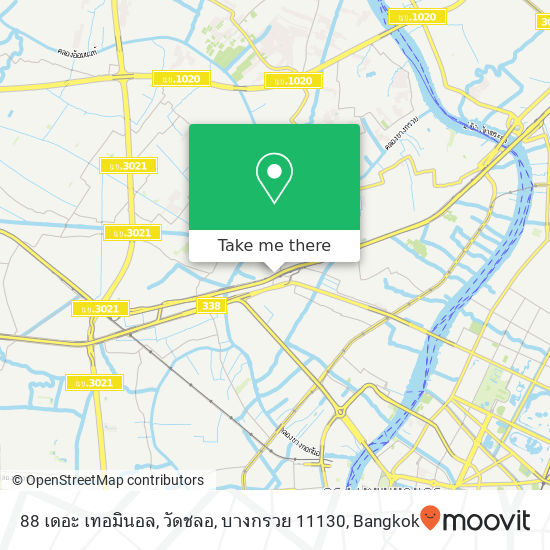 88 เดอะ เทอมินอล, วัดชลอ, บางกรวย 11130 map