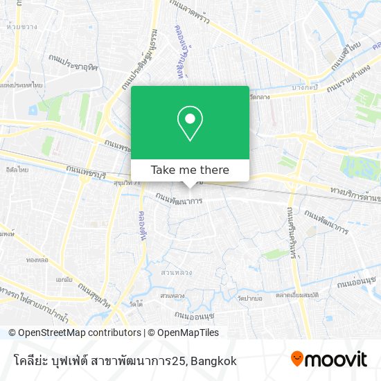 โคลีย่ะ บุฟเฟ่ต์ สาขาพัฒนาการ25 map