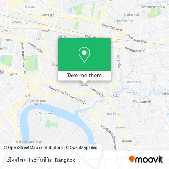เมืองไทยประกันชีวิต map