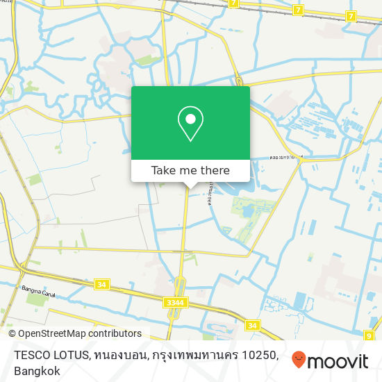 TESCO LOTUS, หนองบอน, กรุงเทพมหานคร 10250 map