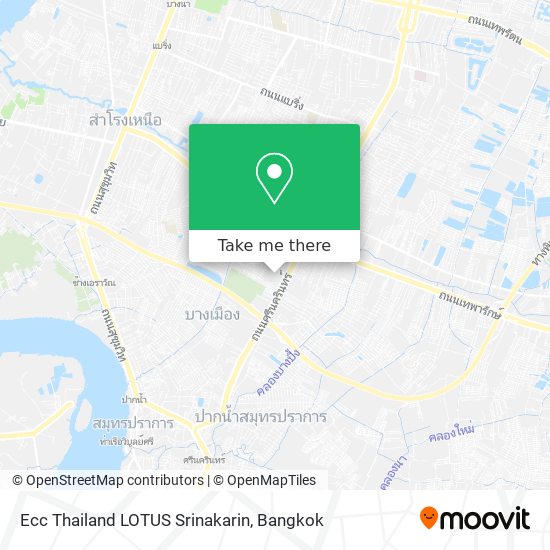 Ecc Thailand LOTUS Srinakarin map