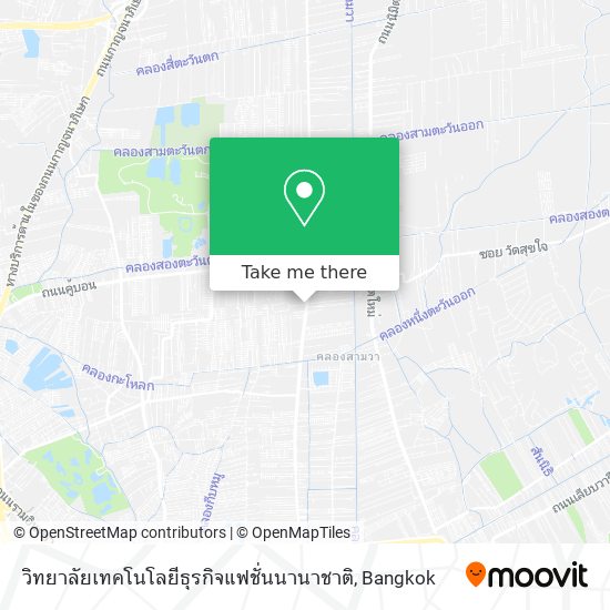 วิทยาลัยเทคโนโลยีธุรกิจแฟชั่นนานาชาติ map