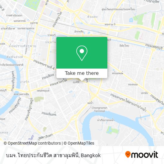 บมจ. ไทยประกันชีวิต สาขาลุมพินี map