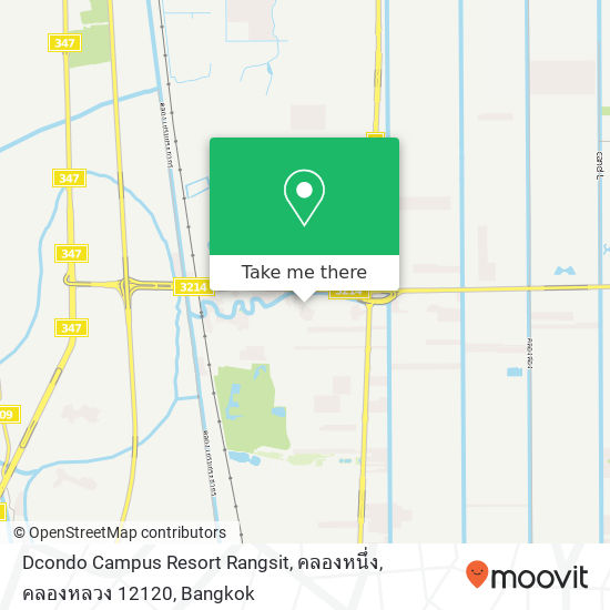 Dcondo Campus Resort Rangsit, คลองหนึ่ง, คลองหลวง 12120 map