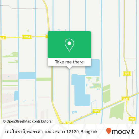 เทคโนธานี, คลองห้า, คลองหลวง 12120 map