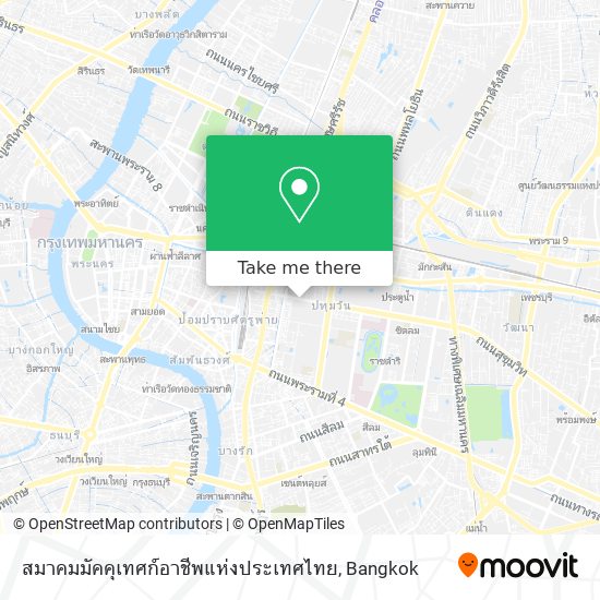 สมาคมมัคคุเทศก์อาชีพแห่งประเทศไทย map