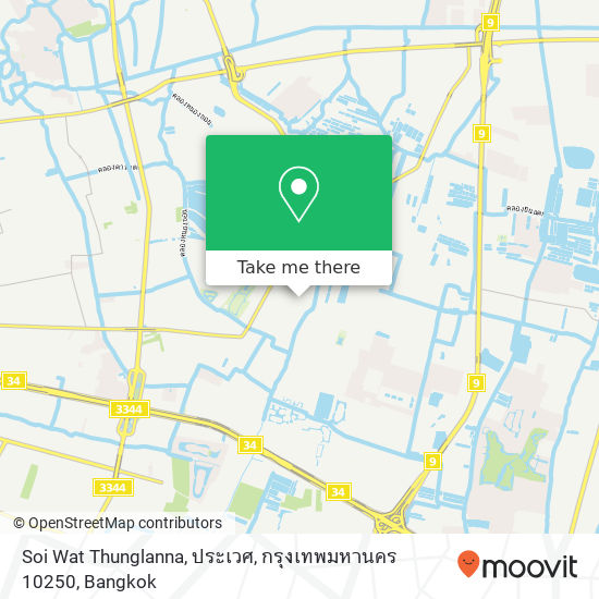 Soi Wat Thunglanna, ประเวศ, กรุงเทพมหานคร 10250 map