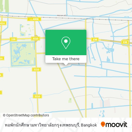 หอพักนักศึกษามหาวิทยาลัยกรุงเทพธนบุรี map