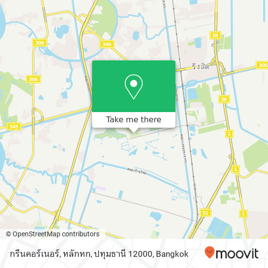 กรีนคอร์เนอร์, หลักหก, ปทุมธานี 12000 map