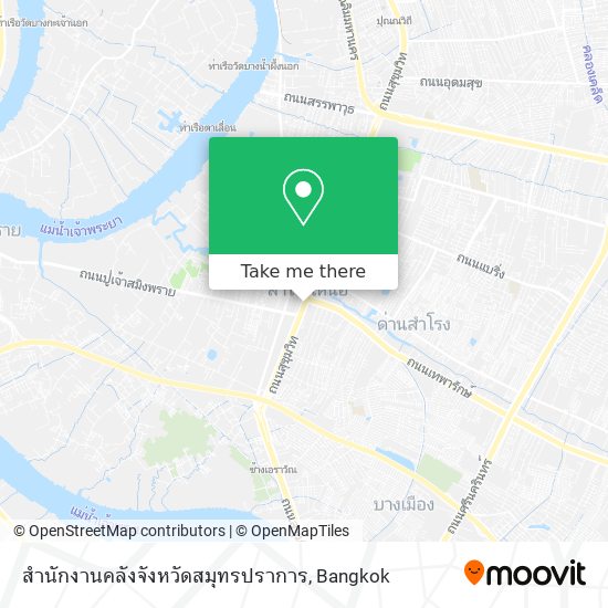 สำนักงานคลังจังหวัดสมุทรปราการ map