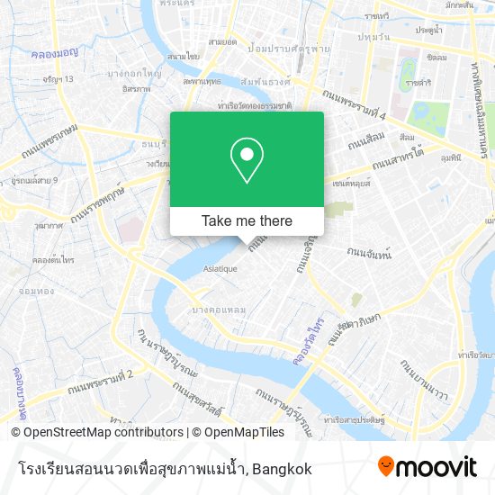 โรงเรียนสอนนวดเพื่อสุขภาพแม่น้ำ map