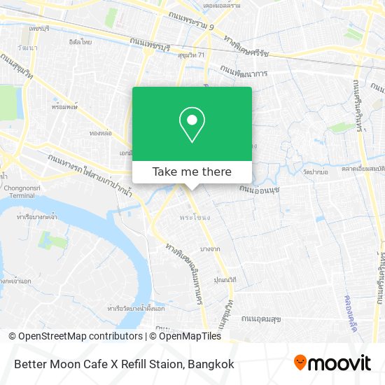 Better Moon Cafe X Refill Staion map