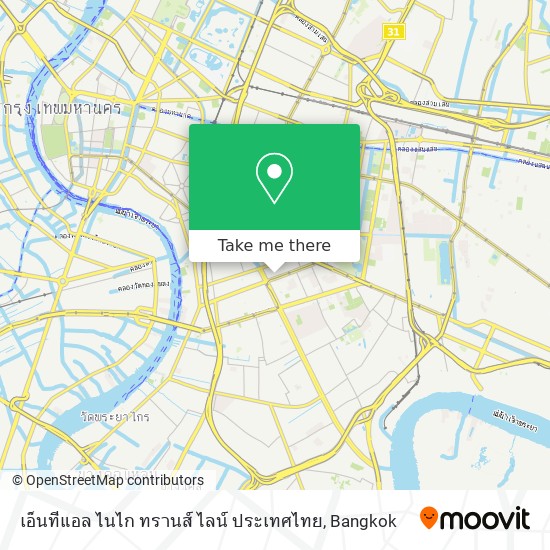 เอ็นทีแอล ไนไก ทรานส์ ไลน์ ประเทศไทย map