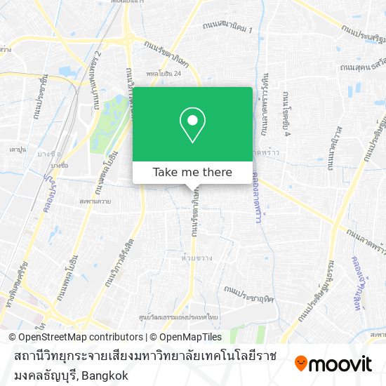 สถานีวิทยุกระจายเสียงมหาวิทยาลัยเทคโนโลยีราชมงคลธัญบุรี map