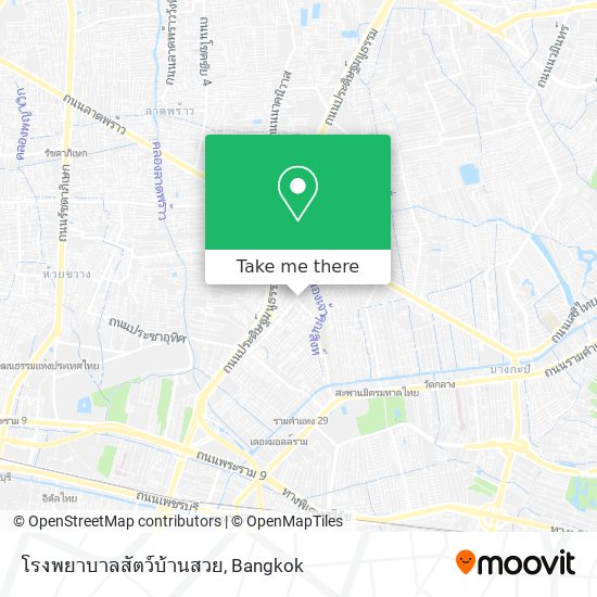 โรงพยาบาลสัตว์บ้านสวย map