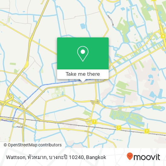 Wattson, หัวหมาก, บางกะปิ 10240 map