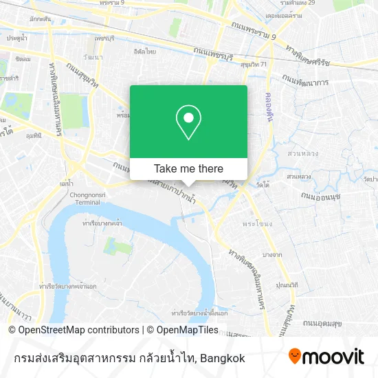 กรมส่งเสริมอุตสาหกรรม กล้วยน้ำไท map