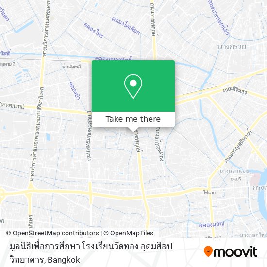 มูลนิธิเพื่อการศึกษา โรงเรียนวัดทอง อุดมศิลปวิทยาคาร map