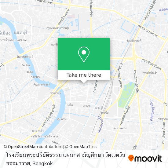 โรงเรียนพระปริยัติธรรม แผนกสามัญศึกษา วัดเวตวันธรรมาวาส map