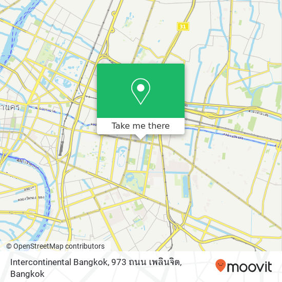 Intercontinental Bangkok, 973 ถนน เพลินจิต map