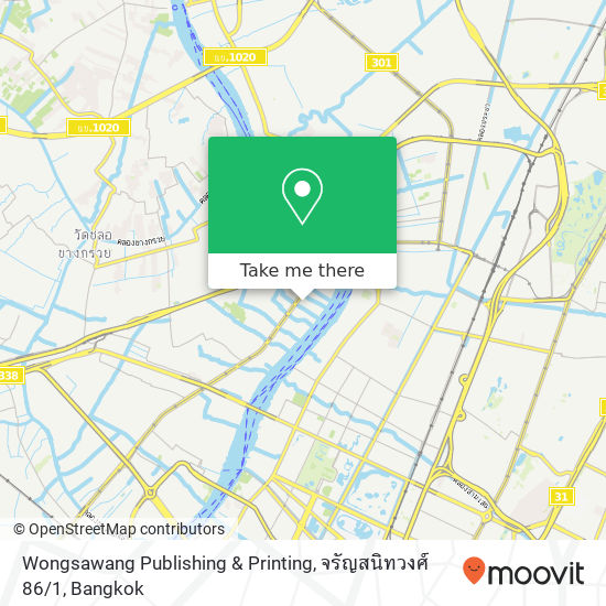 Wongsawang Publishing & Printing, จรัญสนิทวงศ์ 86 / 1 map