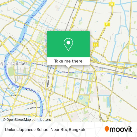 Unilan Japanese School Near Bts map