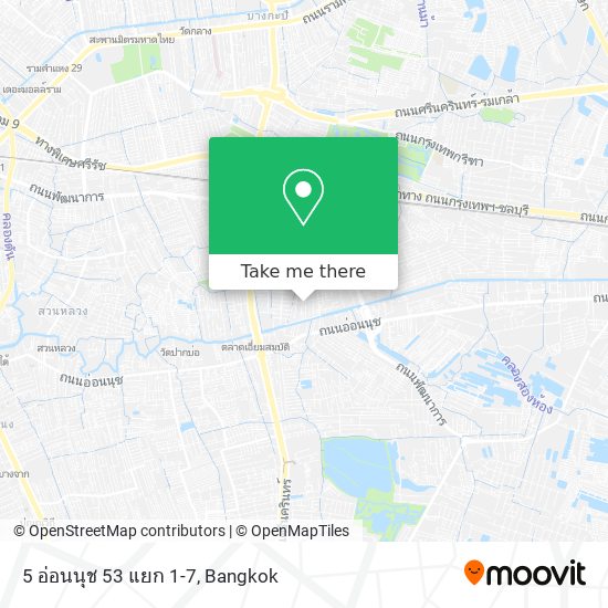 5 อ่อนนุช 53 แยก 1-7 map