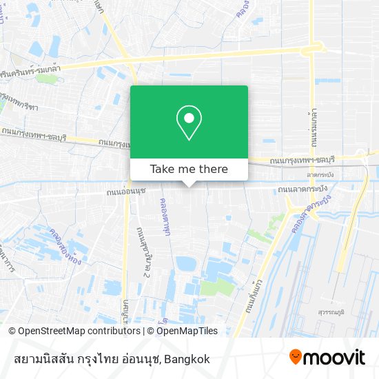 สยามนิสสัน กรุงไทย อ่อนนุช map