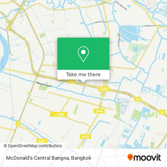 McDonald's Central Bangna map