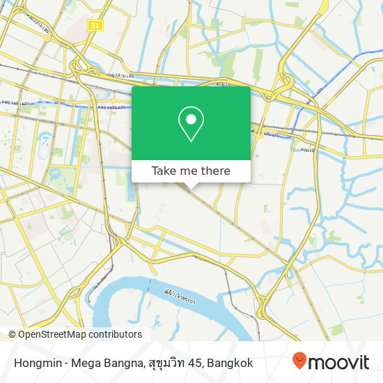 Hongmin - Mega Bangna, สุขุมวิท 45 map