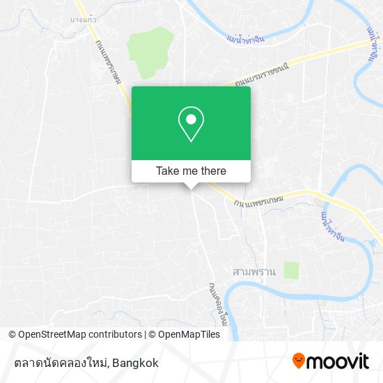 ตลาดนัดคลองใหม่ map