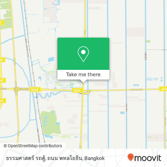 ธรรมศาสตร์ รถตู้, ถนน พหลโยธิน map