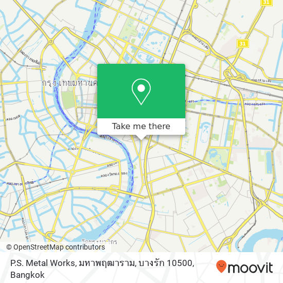 P.S. Metal Works, มหาพฤฒาราม, บางรัก 10500 map