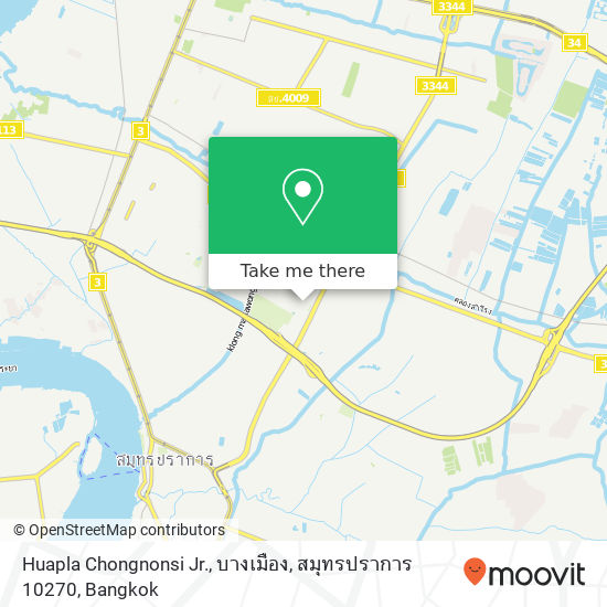 Huapla Chongnonsi Jr., บางเมือง, สมุทรปราการ 10270 map